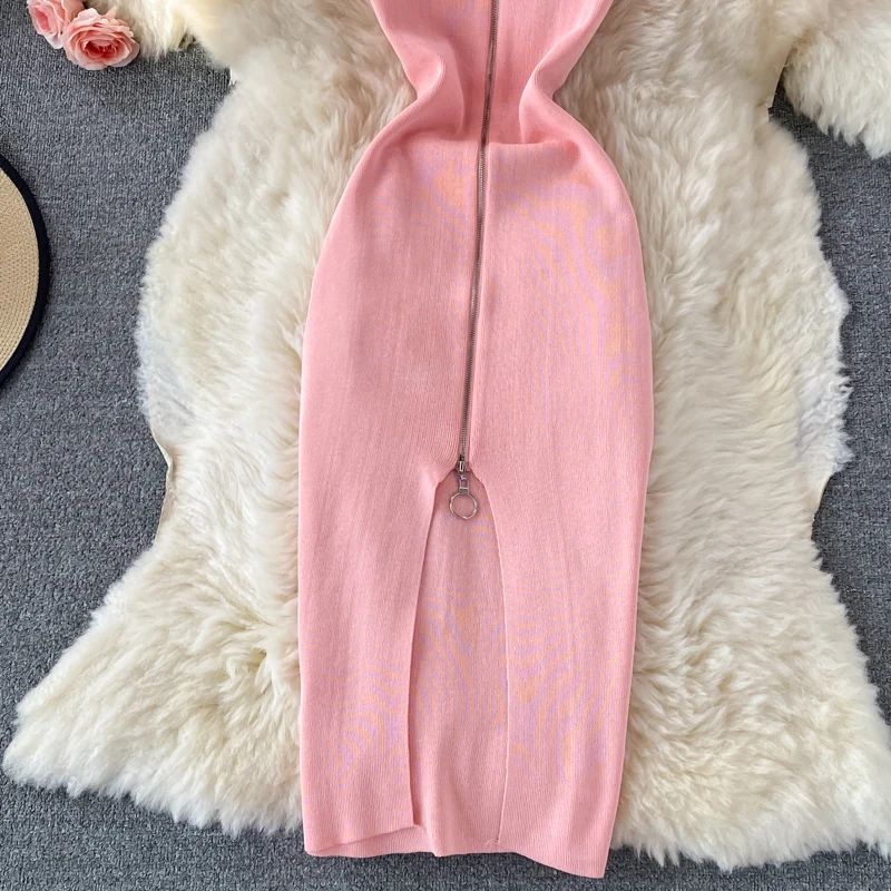 Zipple 2023 Sexy Summer Mesh Strap Dress Women Tank Elastic Waist Bodycon Sundress Female Beach Split Backless Midi Dress Zipple 2023 Sexy Summer Mesh Strap Dress Women Tank Elastic Waist Bodycon Sundress Female Beach Split Backless Midi Dress