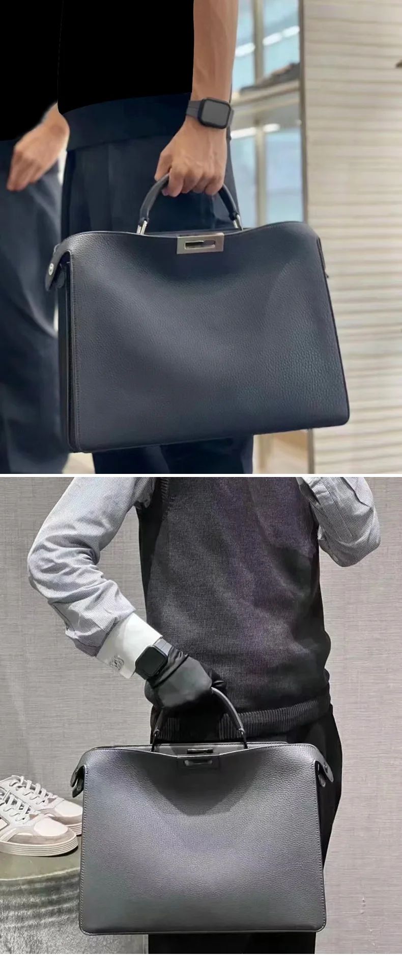 Unisex Minimalist Genuine Leather Crossbody Bag