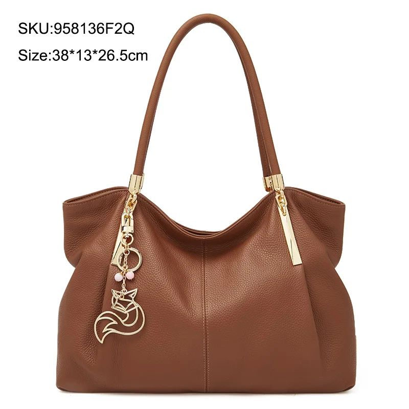 FOXER Women's Genuine Leather Tote Bag