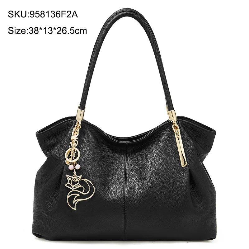 FOXER Women's Genuine Leather Tote Bag