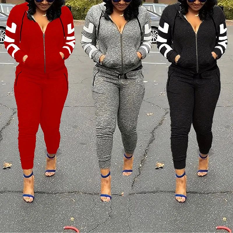 Women's two-piece sports suit, hoodies for running, Harajuku workout clothes, casual sets, new sets, 2024Women's two-piece sports suit, hoodies for running, Harajuku workout clothes, casual sets, new sets, 2024