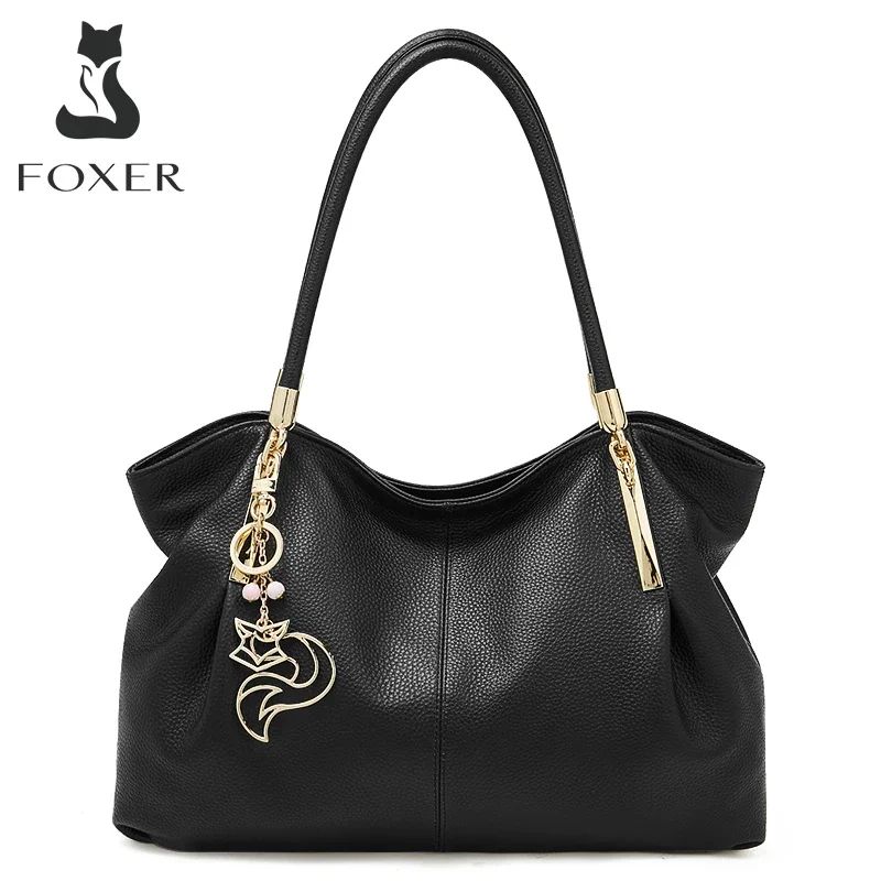 FOXER Women's Genuine Leather Tote Bag