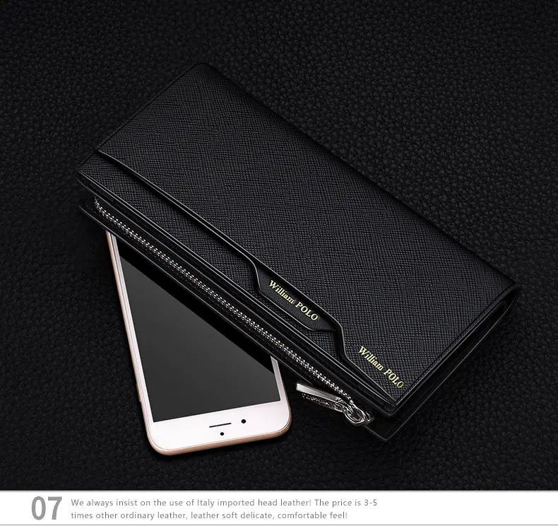 Genuine Leather Multi-Card Wallet