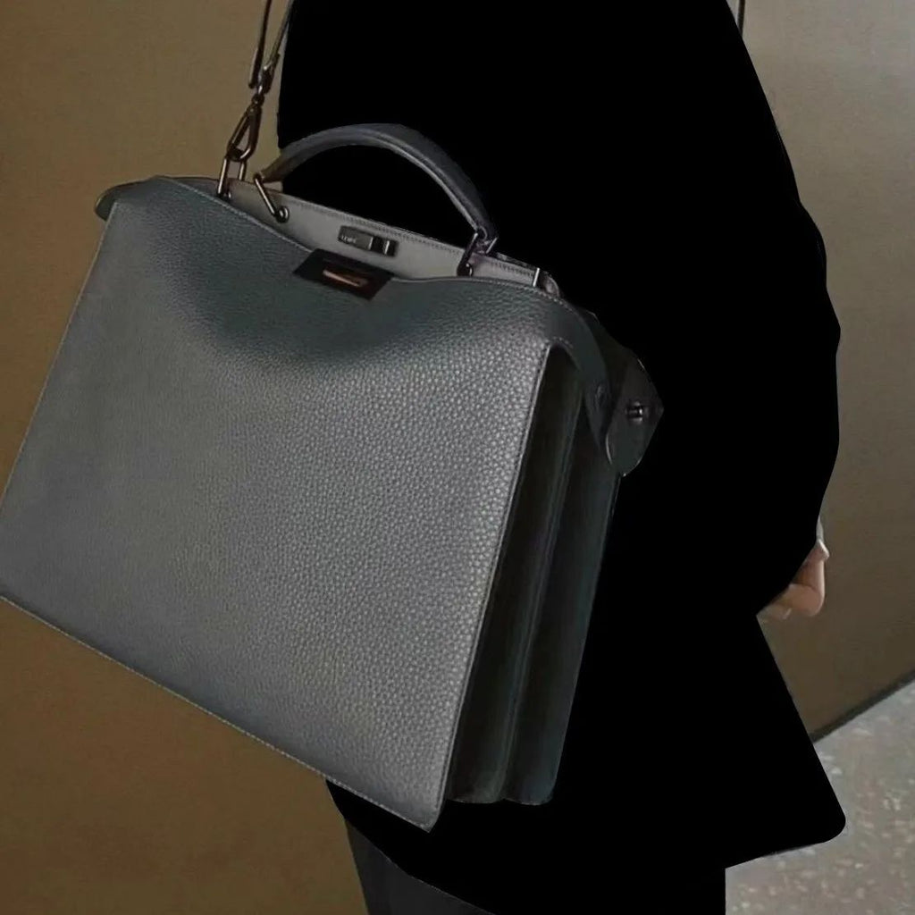 Unisex Minimalist Genuine Leather Crossbody Bag