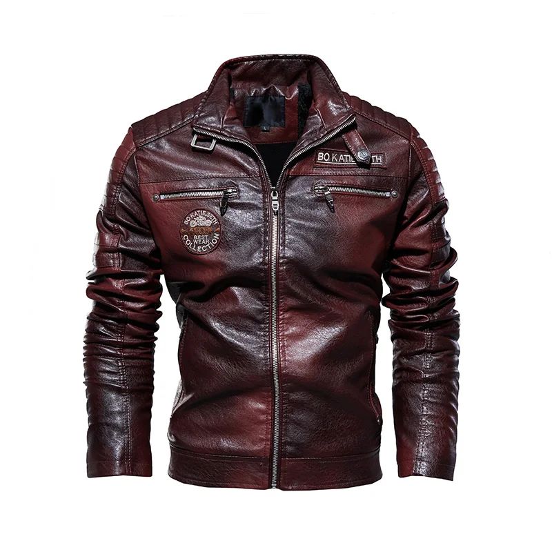 Men's Casual Cowhide Leather Jacket
