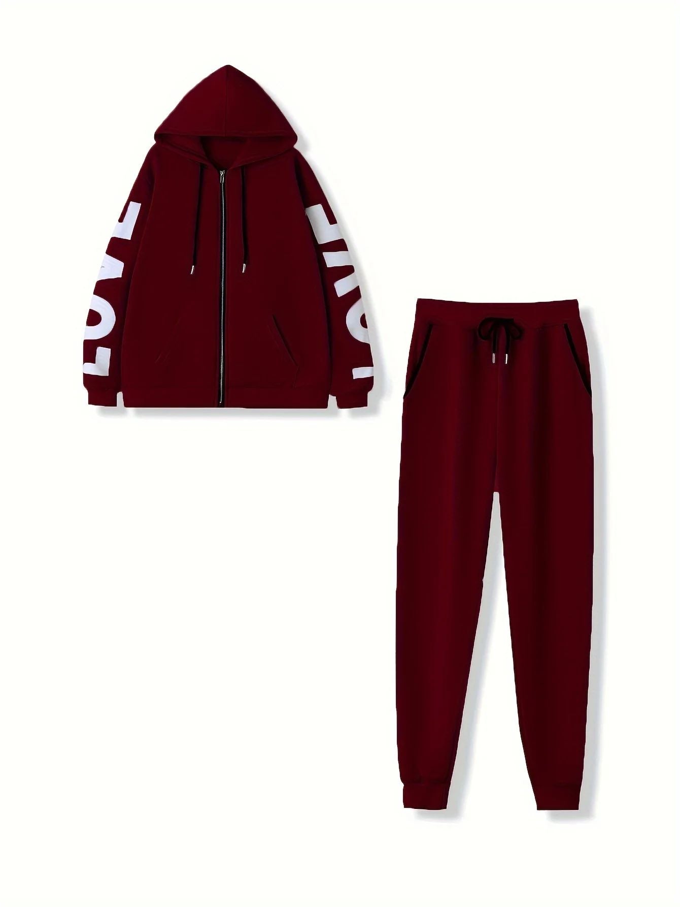 Women's two-piece sports suit, hoodies for running, Harajuku workout clothes, casual sets, new sets, 2024Women's two-piece sports suit, hoodies for running, Harajuku workout clothes, casual sets, new sets, 2024