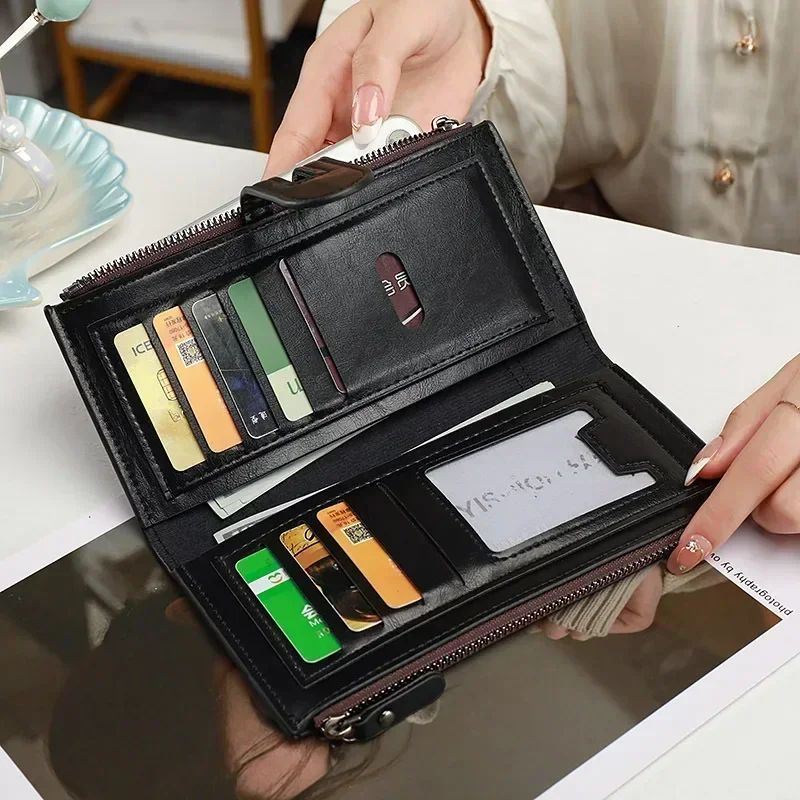 PU Leather Long Wallet