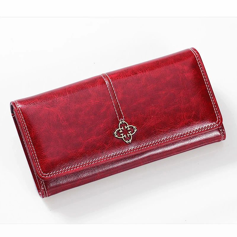 Women's Classic PU Leather Long Wallet