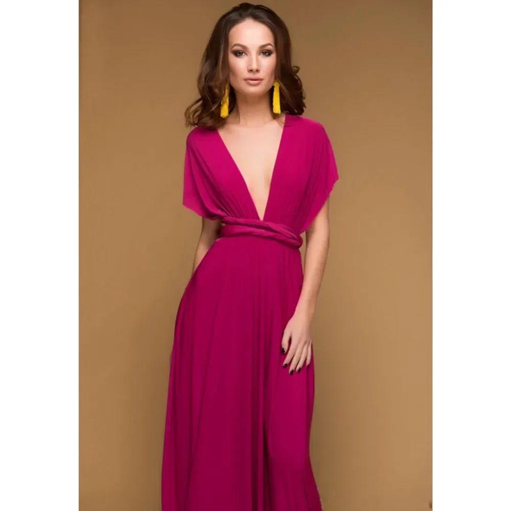 Fashion Multi-Frayed V-Neck Vestidos De Fiesta Women Long Dress Sexy Tied Lady Summer Maxi Dress Fashion Multi-Frayed V-Neck Vestidos De Fiesta Women Long Dress Sexy Tied Lady Summer Maxi Dress