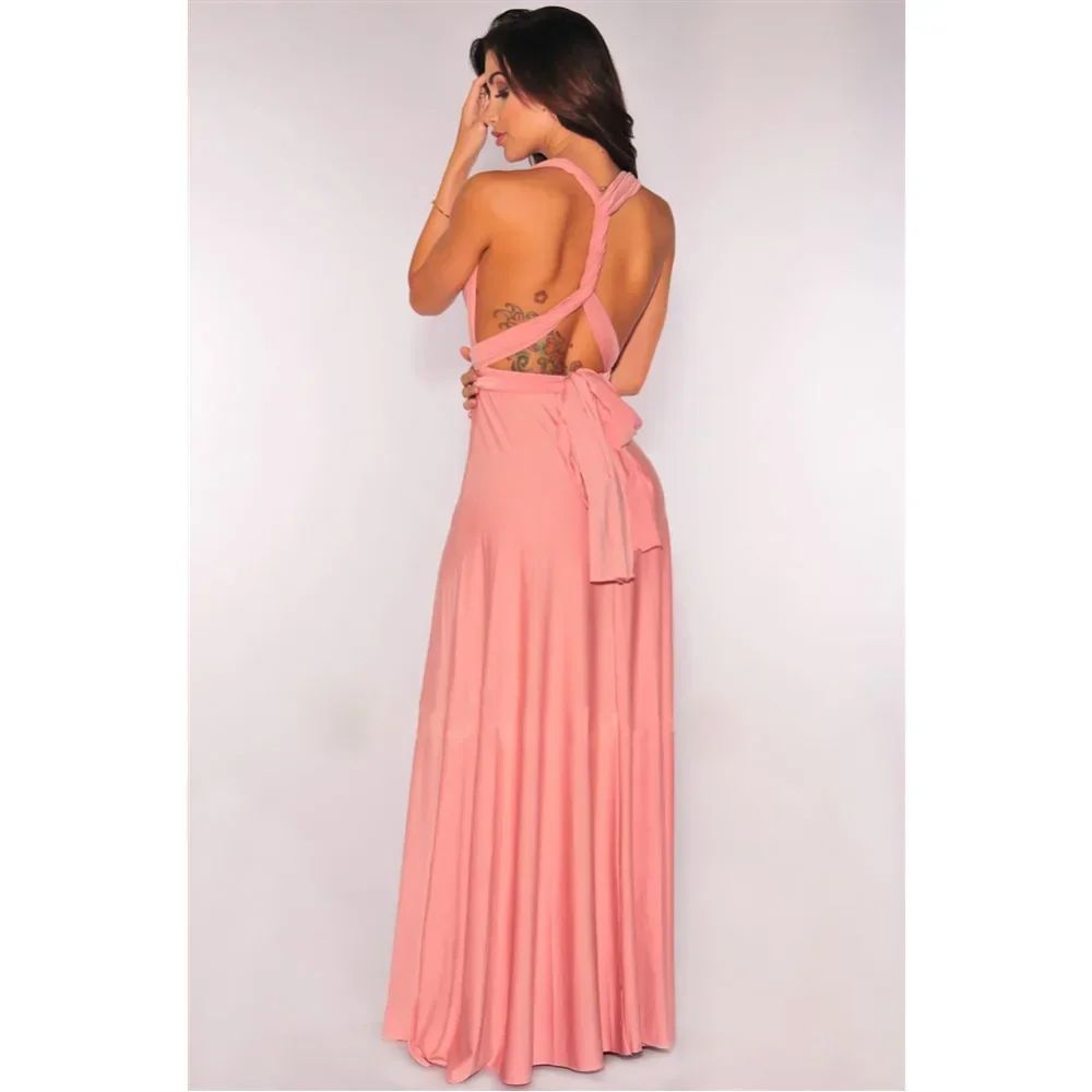 Fashion Multi-Frayed V-Neck Vestidos De Fiesta Women Long Dress Sexy Tied Lady Summer Maxi Dress Fashion Multi-Frayed V-Neck Vestidos De Fiesta Women Long Dress Sexy Tied Lady Summer Maxi Dress