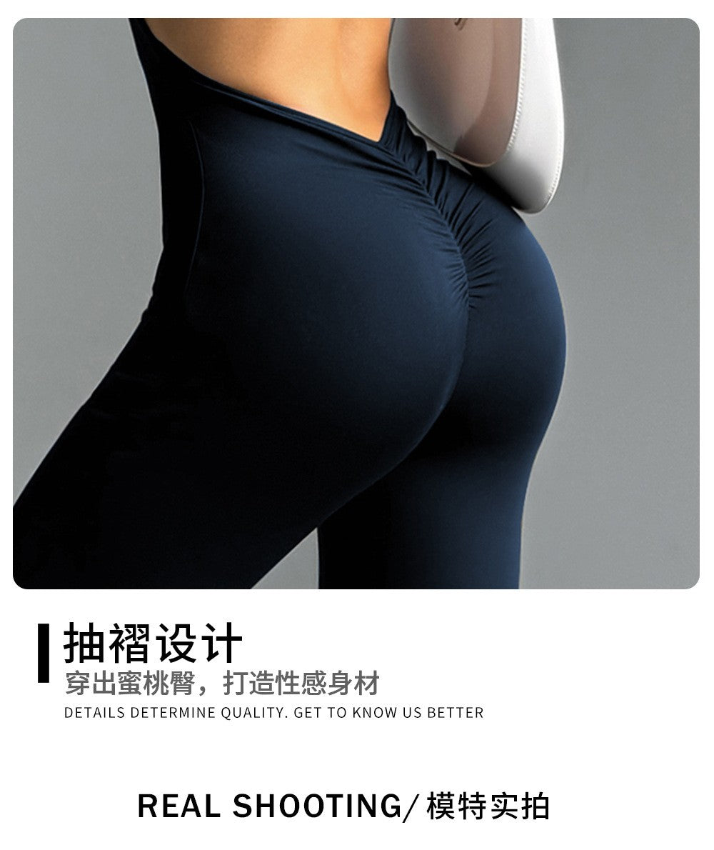 HANRAN Sexy Yoga Bodysuit 2025 Tight Workout One Piece Peach Shape Fitness ClothingHANRAN Sexy Yoga Bodysuit 2025 Tight Workout One Piece Peach Shape Fitness Clothing