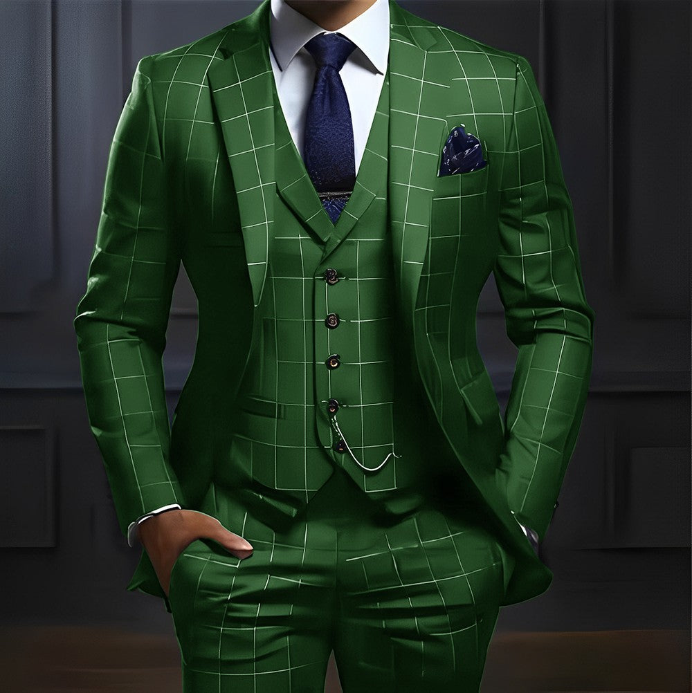 Men's Straight-Fit Formal Suit