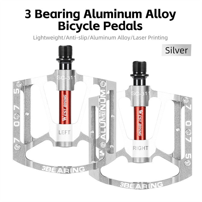 West Biking 3 Bearing Ultralight Bike Pedals