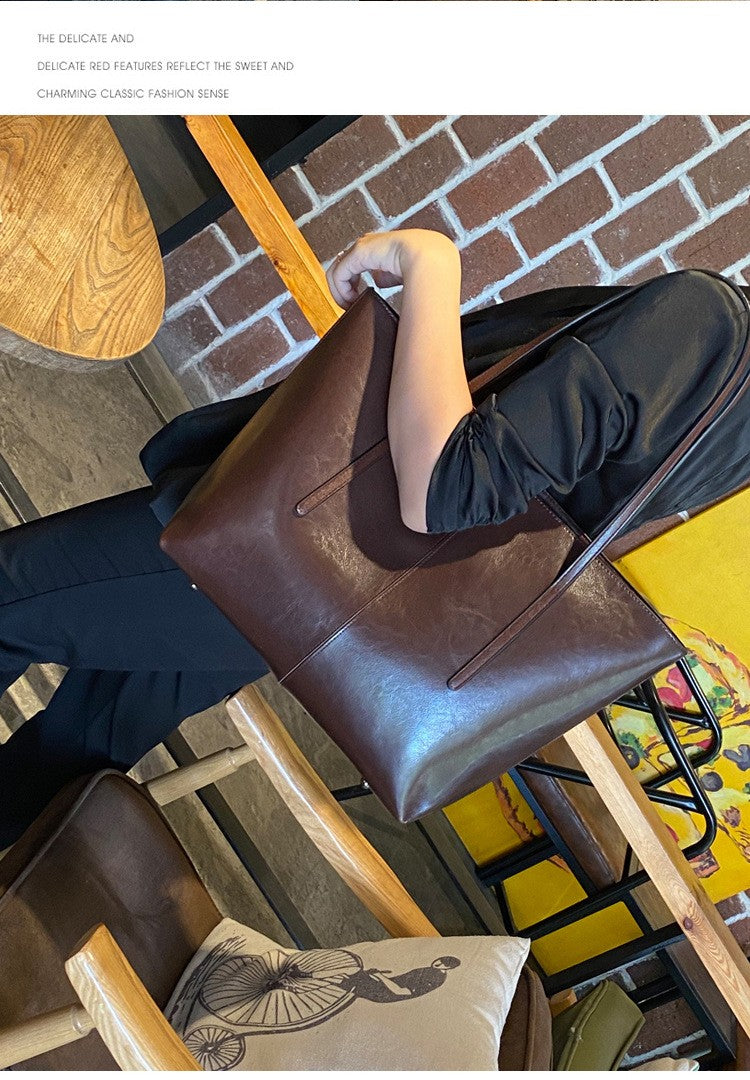HTLT Genuine Leather Tote Bag