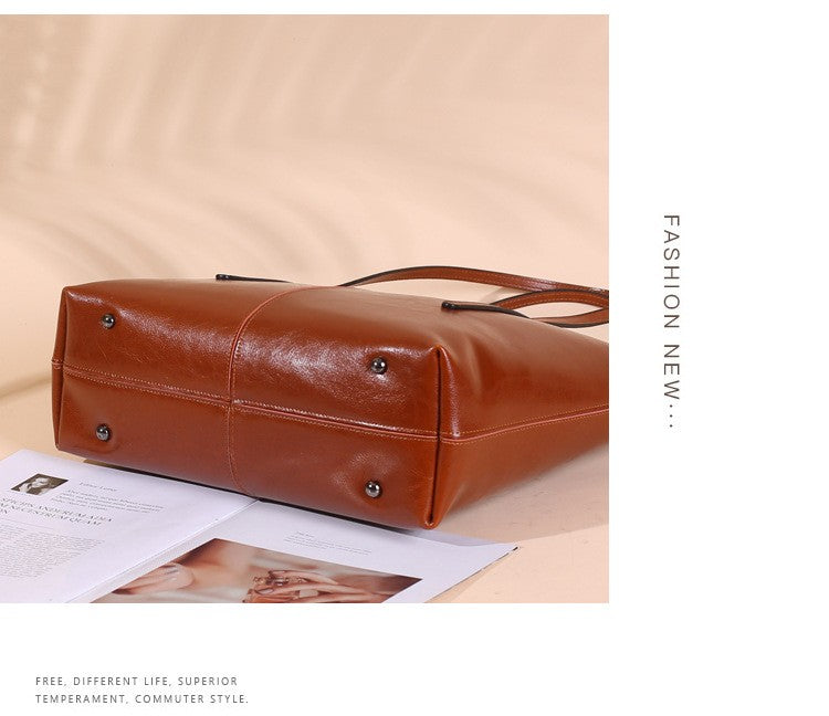 HTLT Genuine Leather Tote Bag