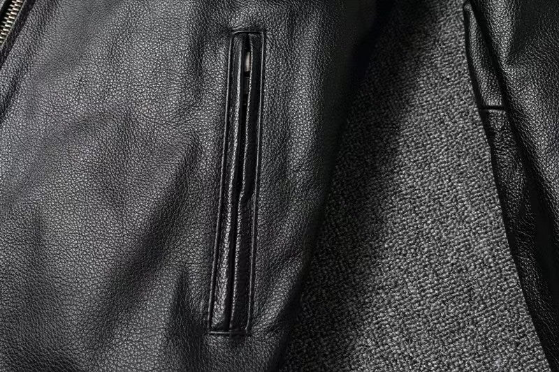 COPERSIAN Men's Cowhide Leather Jacket