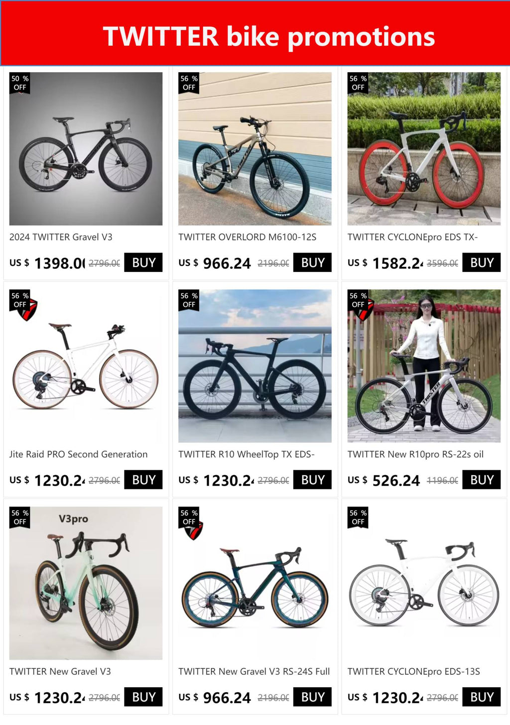 TWITTER R12pro Carbon Fiber Road Bike