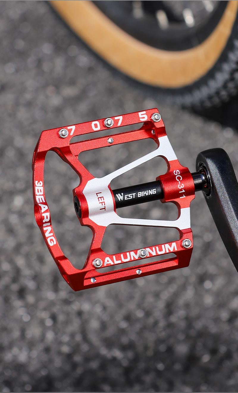 West Biking 3 Bearing Ultralight Bike Pedals