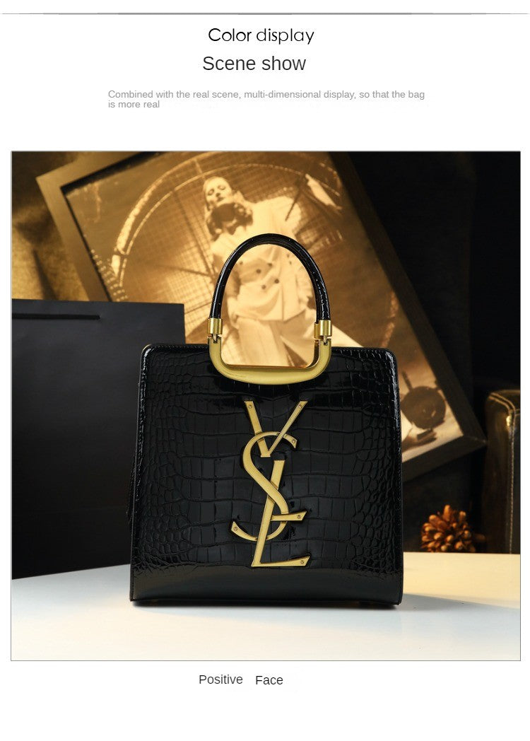 Women's Solid PU Leather Casual Tote Bag