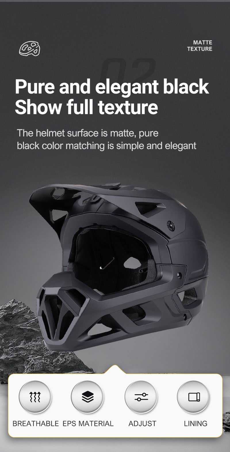 Horntour HT-58 Full-Face Cycling Helmet