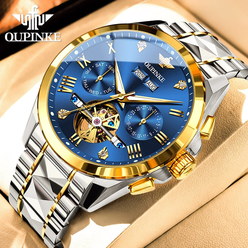 OUPINKE 3240 Skeleton Flywheel Multifunctional Automatic Mechanical Watches for Men 44mm Big Dial Tungsten Steel Luxury Watch OUPINKE 3240 Skeleton Flywheel Multifunctional Automatic Mechanical Watches for Men 44mm Big Dial Tungsten Steel Luxury Watch