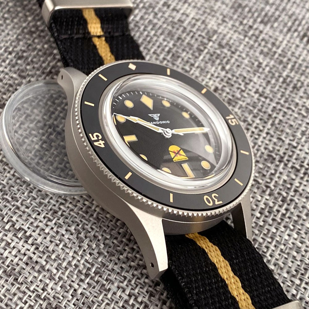Tandorio Automatic Diver Watch: Sapphire Crystal & 200M