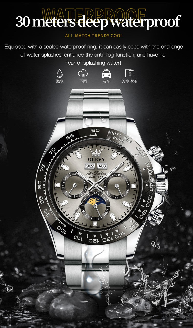 OLEVS 6654 Automatic Mechanical Watch: Classic Style & Function