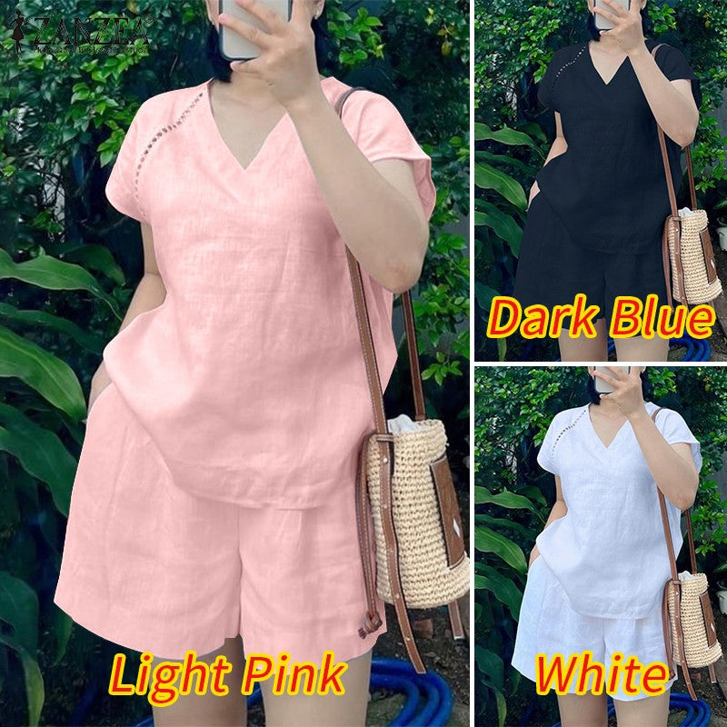 ZANZEA Casual Two-Piece Set