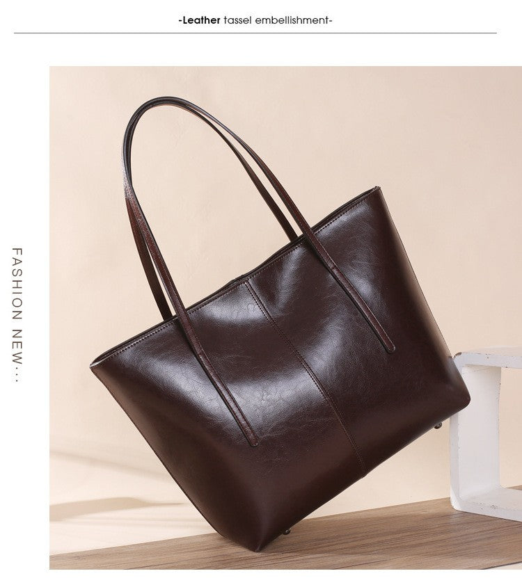 HTLT Genuine Leather Tote Bag