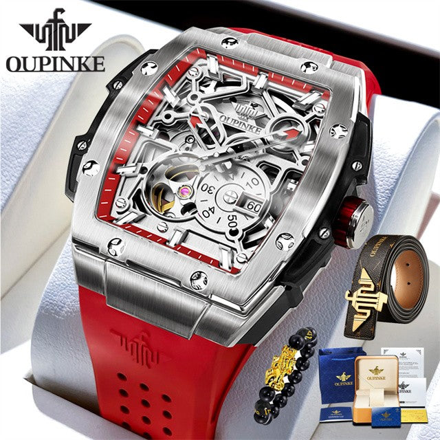 Oupinke 3213 marca original relógio de pulso automático masculino high-end lux