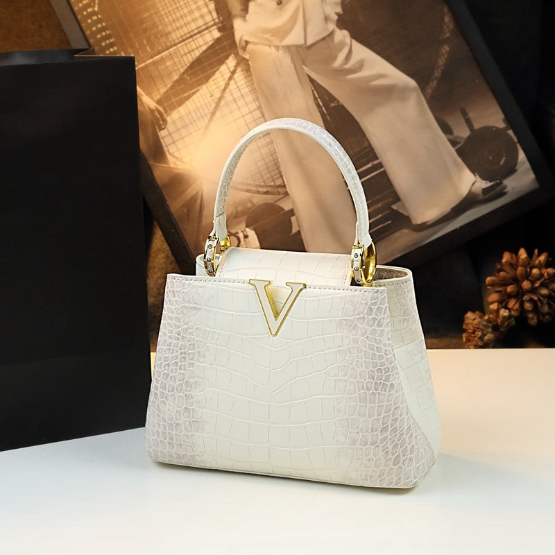 HYLHMC Women's Genuine Leather Handbag