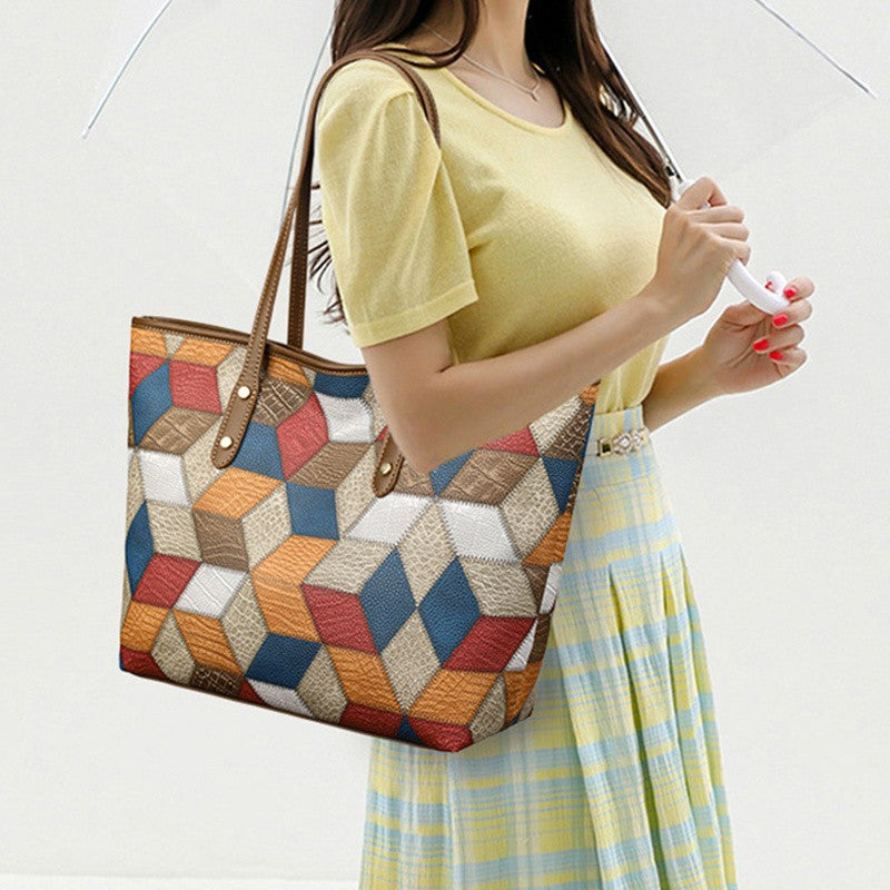 Yogodlns Vintage PU Leather Tote
