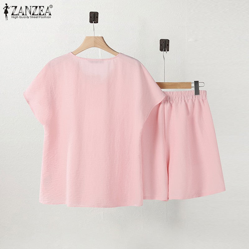 ZANZEA Casual Two-Piece Set