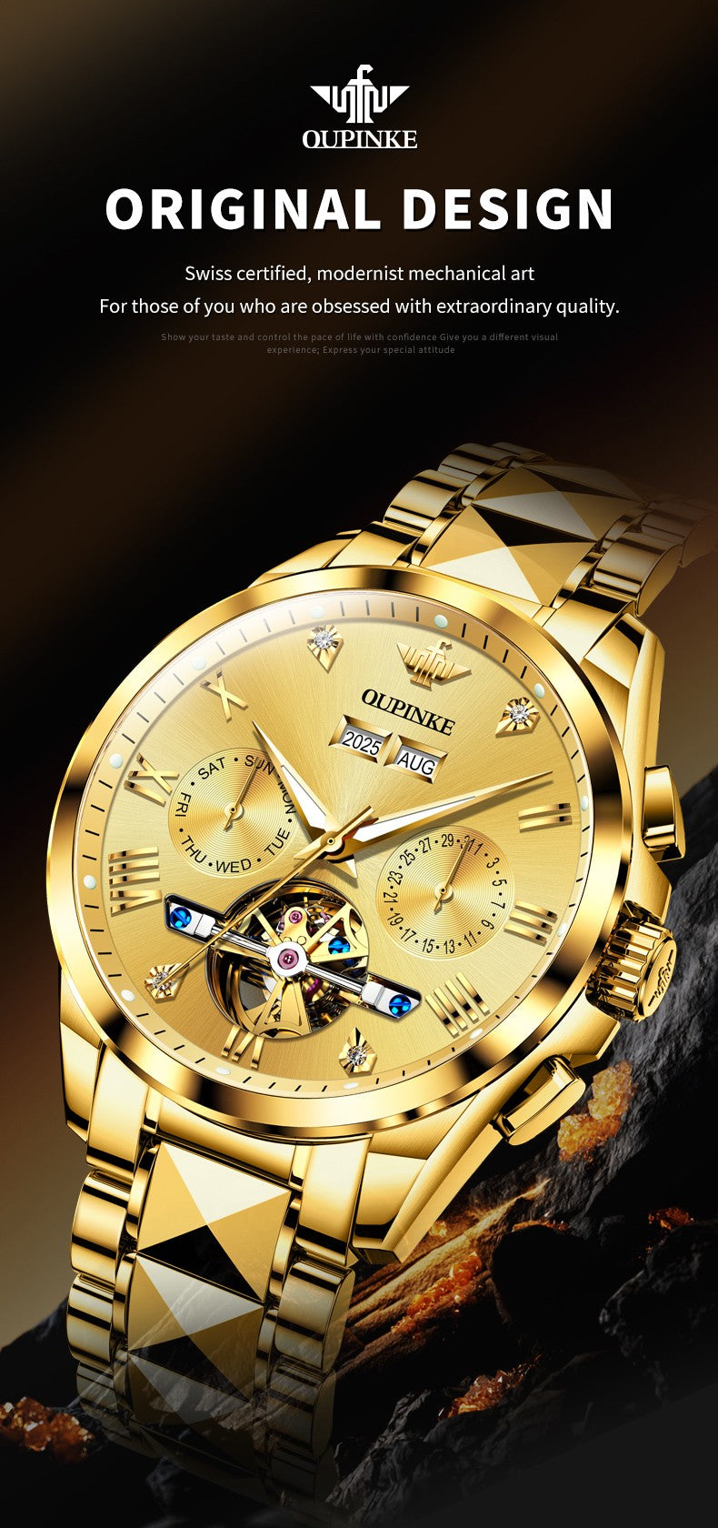 OUPINKE 3240 Skeleton Flywheel Multifunctional Automatic Mechanical Watches for Men 44mm Big Dial Tungsten Steel Luxury Watch OUPINKE 3240 Skeleton Flywheel Multifunctional Automatic Mechanical Watches for Men 44mm Big Dial Tungsten Steel Luxury Watch