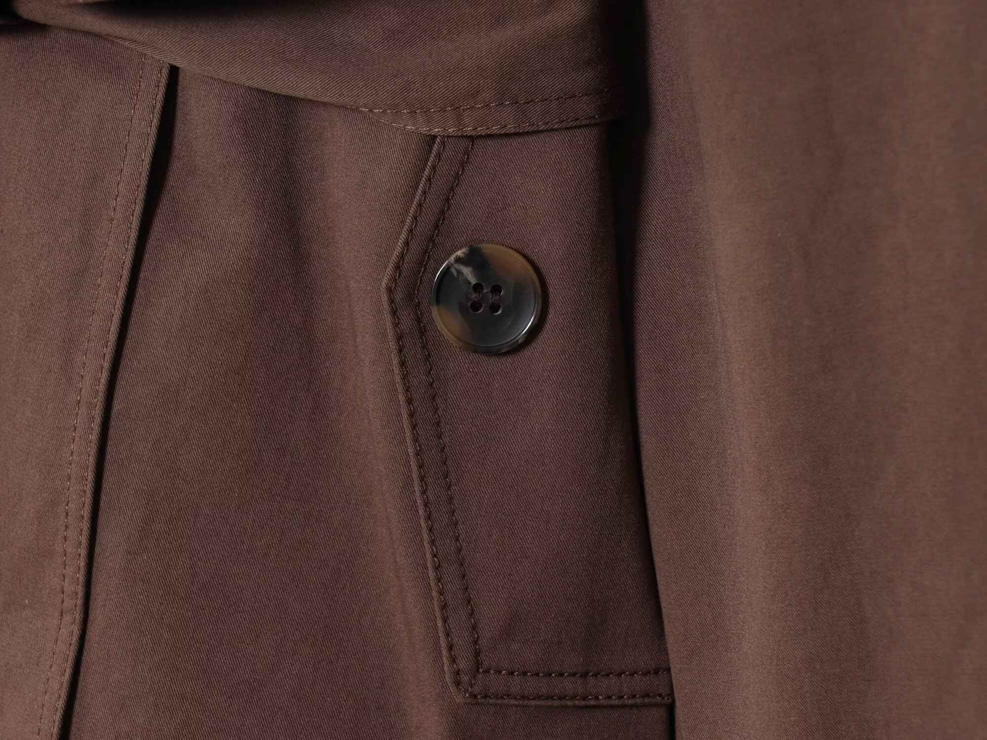 HBHSF Casual Double-Breasted Trench Coat