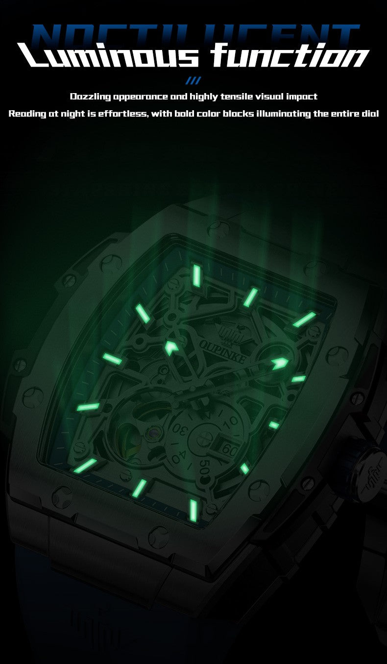 Oupinke 3213 marca original relógio de pulso automático masculino high-end lux