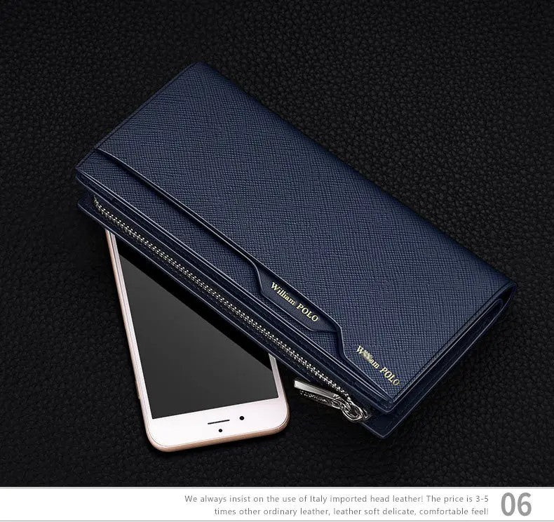 Genuine Leather Multi-Card Wallet