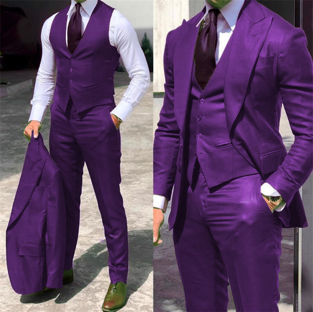 Men's Slim-Fit Smart Casual Suit