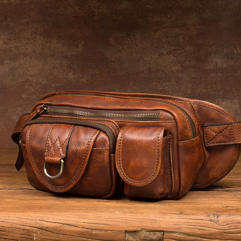 Mantime Genuine Leather Fanny Pack