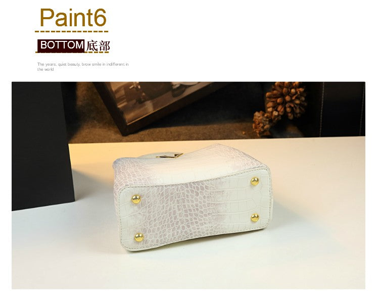 HYLHMC Women's Genuine Leather Handbag
