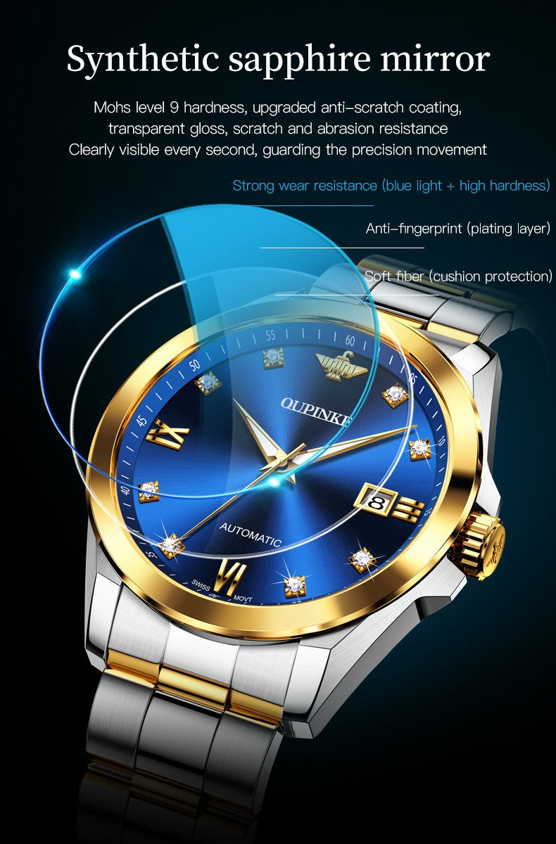 OUPINKE 3199 Luxury Skeleton Watch