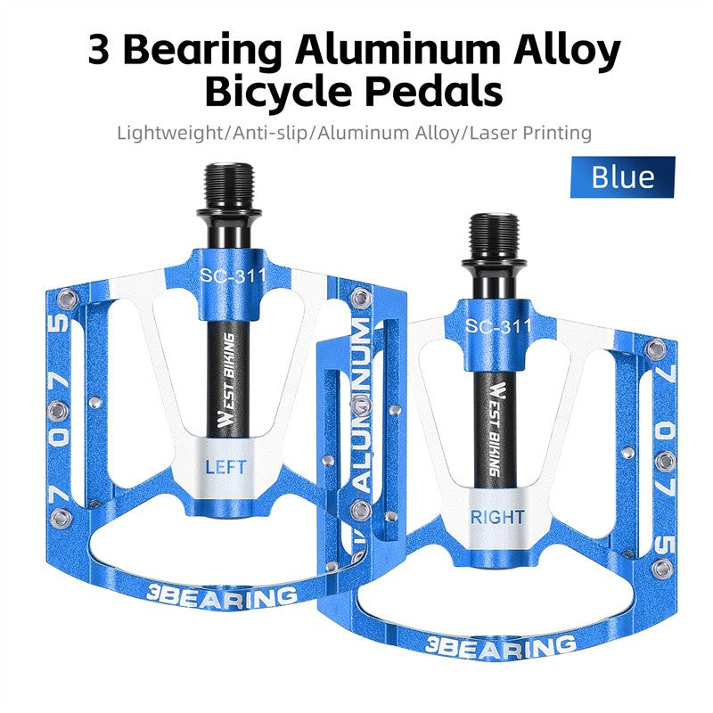 West Biking 3 Bearing Ultralight Bike Pedals