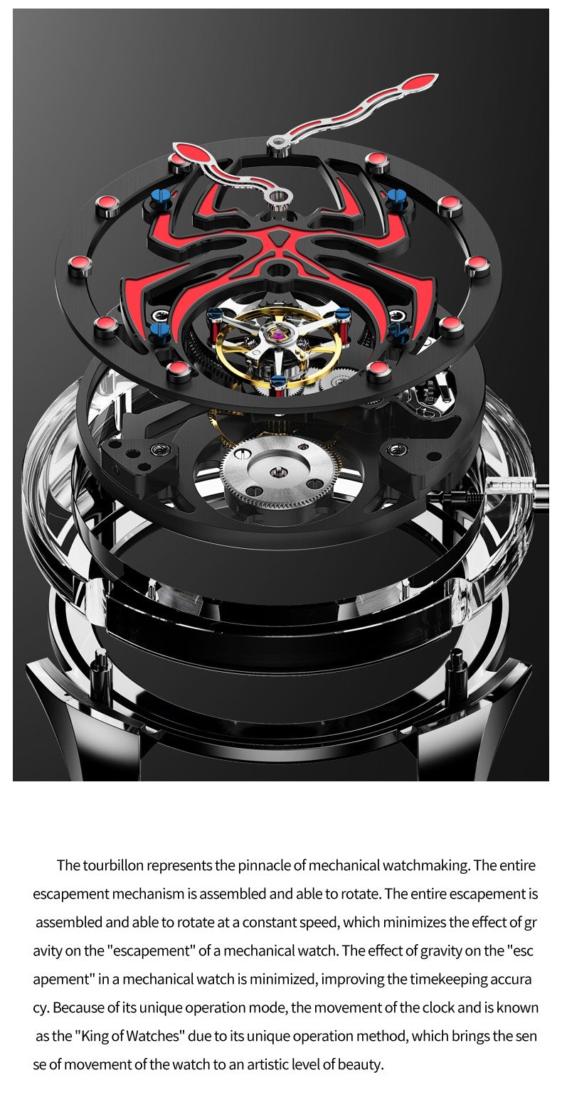 IDEAL KNIGHT 6802 "Luminous Spider" Mechanical Watch