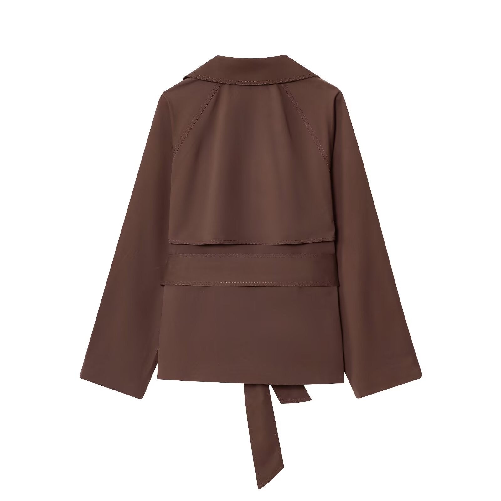 HBHSF Casual Double-Breasted Trench Coat