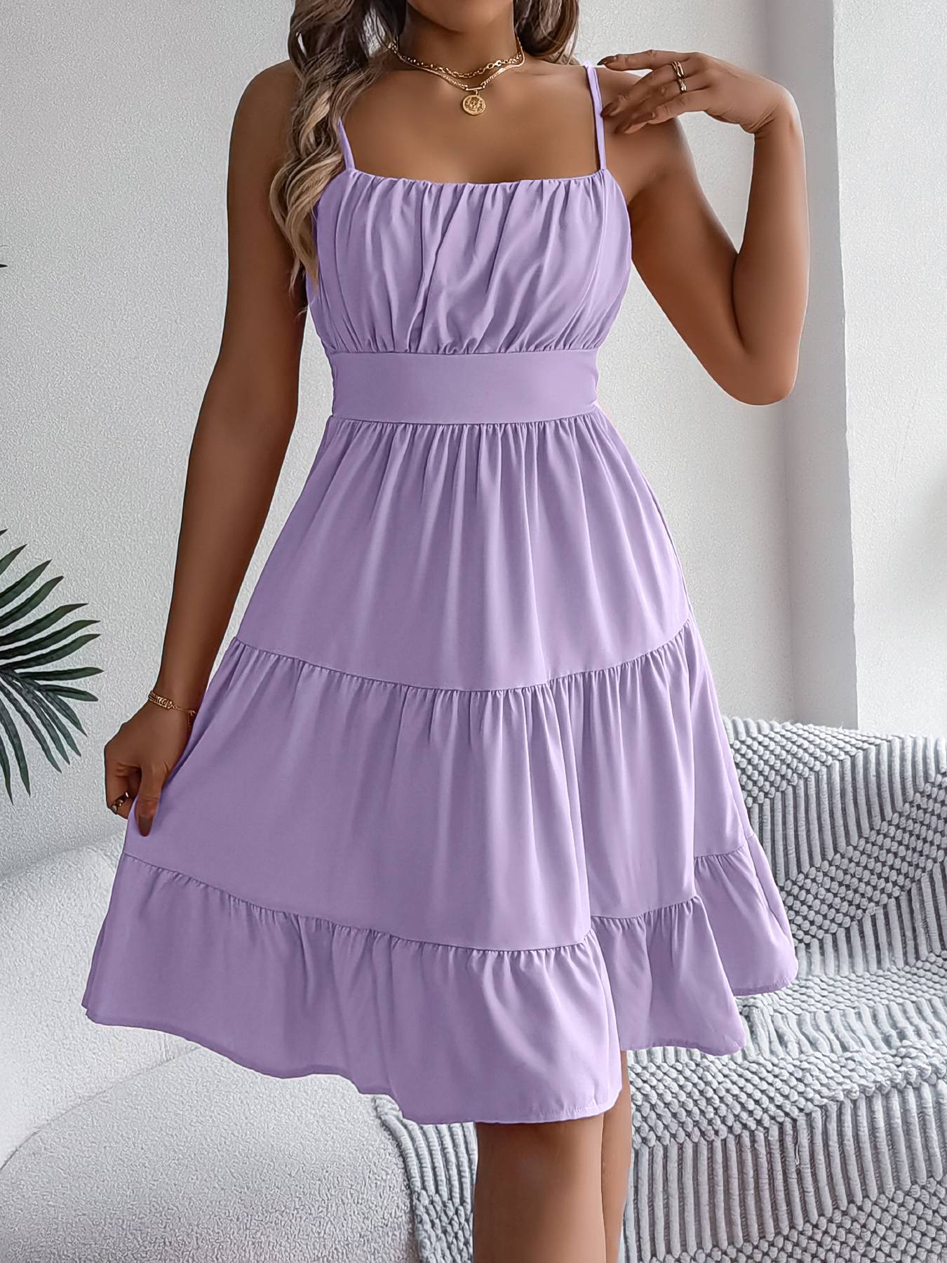 LUSMAY Casual A-Line Dress