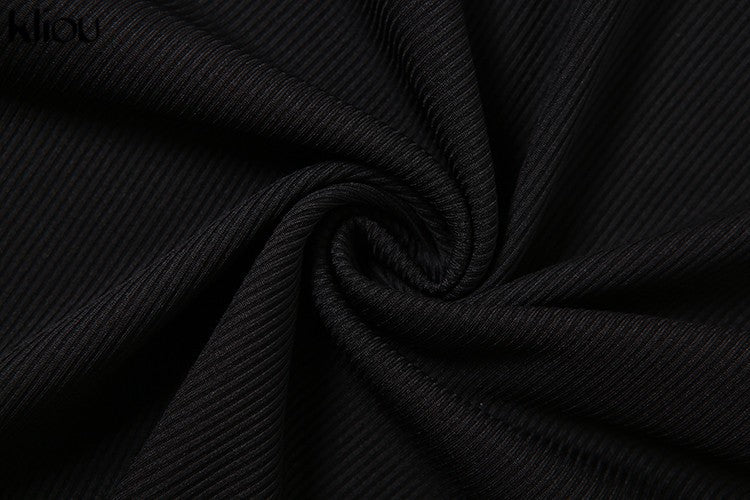 Kliou elegante senhora do escritório maxi vestido feminino sólido moda turn-do