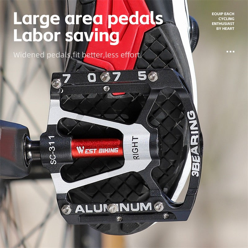 West Biking 3 Bearing Ultralight Bike Pedals