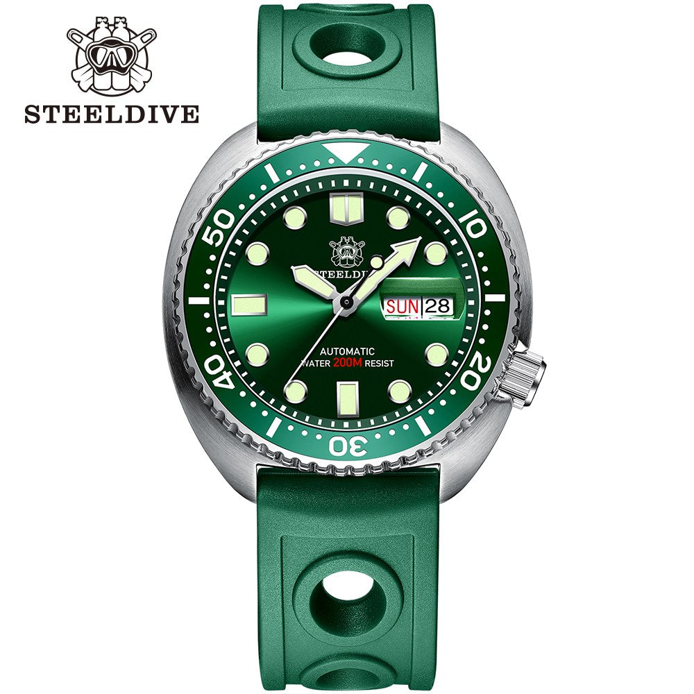 STEELDIVE SD1972 Automatic Diver Watch: NH36 Sapphire Edition