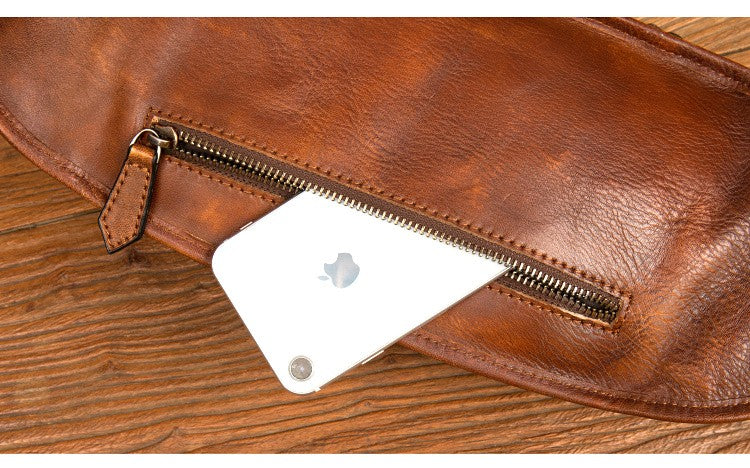Mantime Genuine Leather Fanny Pack