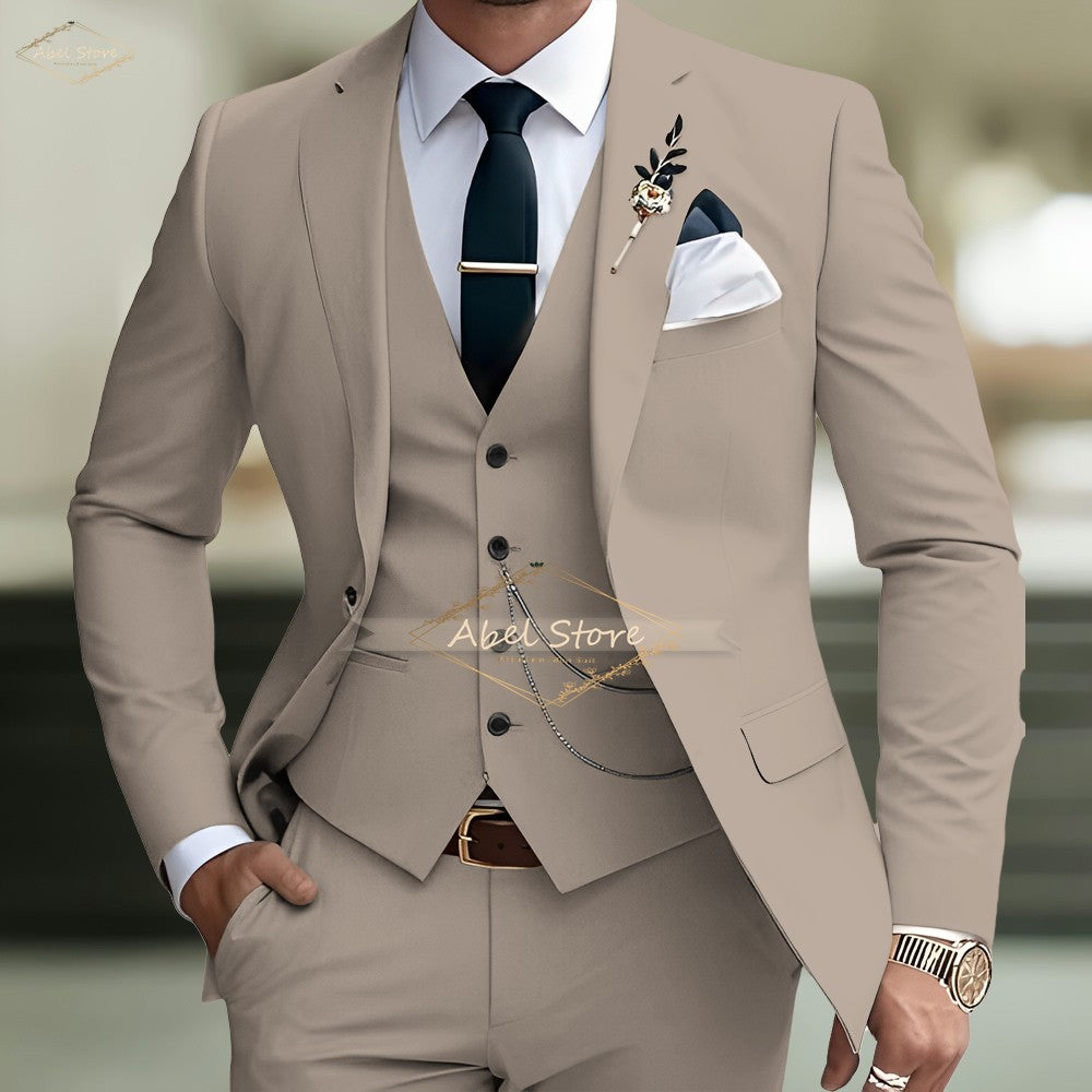 Men's Slim-Fit Wedding Suit